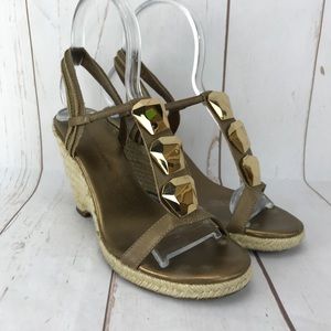 DVF Brown Wedges Size 7.5